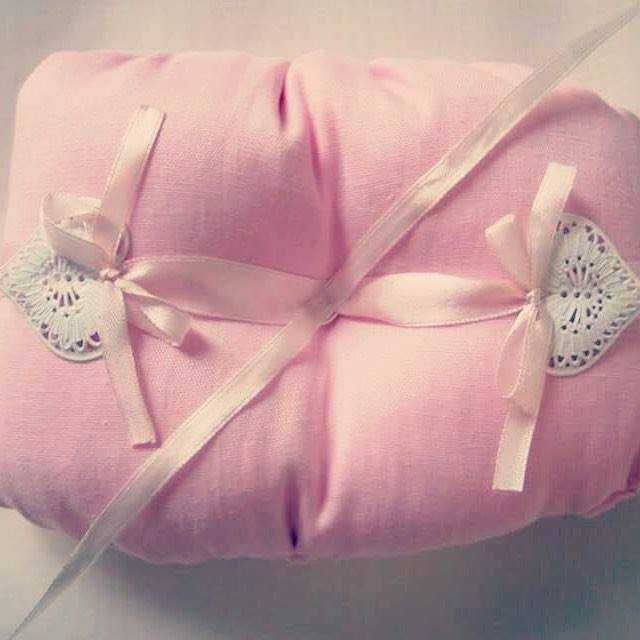 Poduszeczka na obrączki ślubne hand made