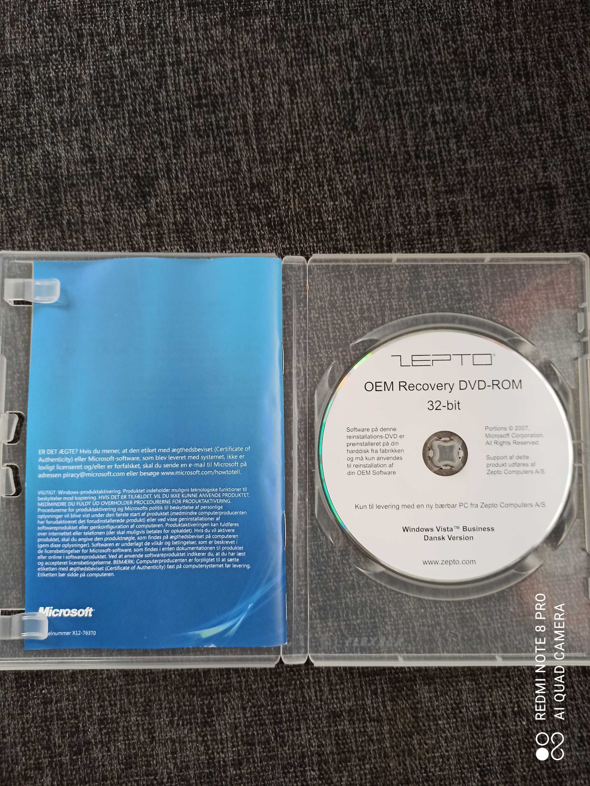 Płyta instalacyjna Windows Vista OEM