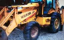 RetroEscavadora-Komatsu W 93R para peças