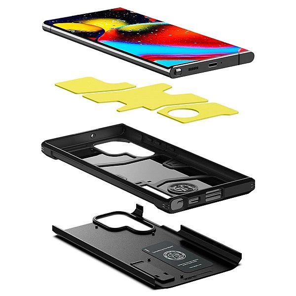 Etui Braders Spigen Tough Armor do Galaxy S22 Ultra Black