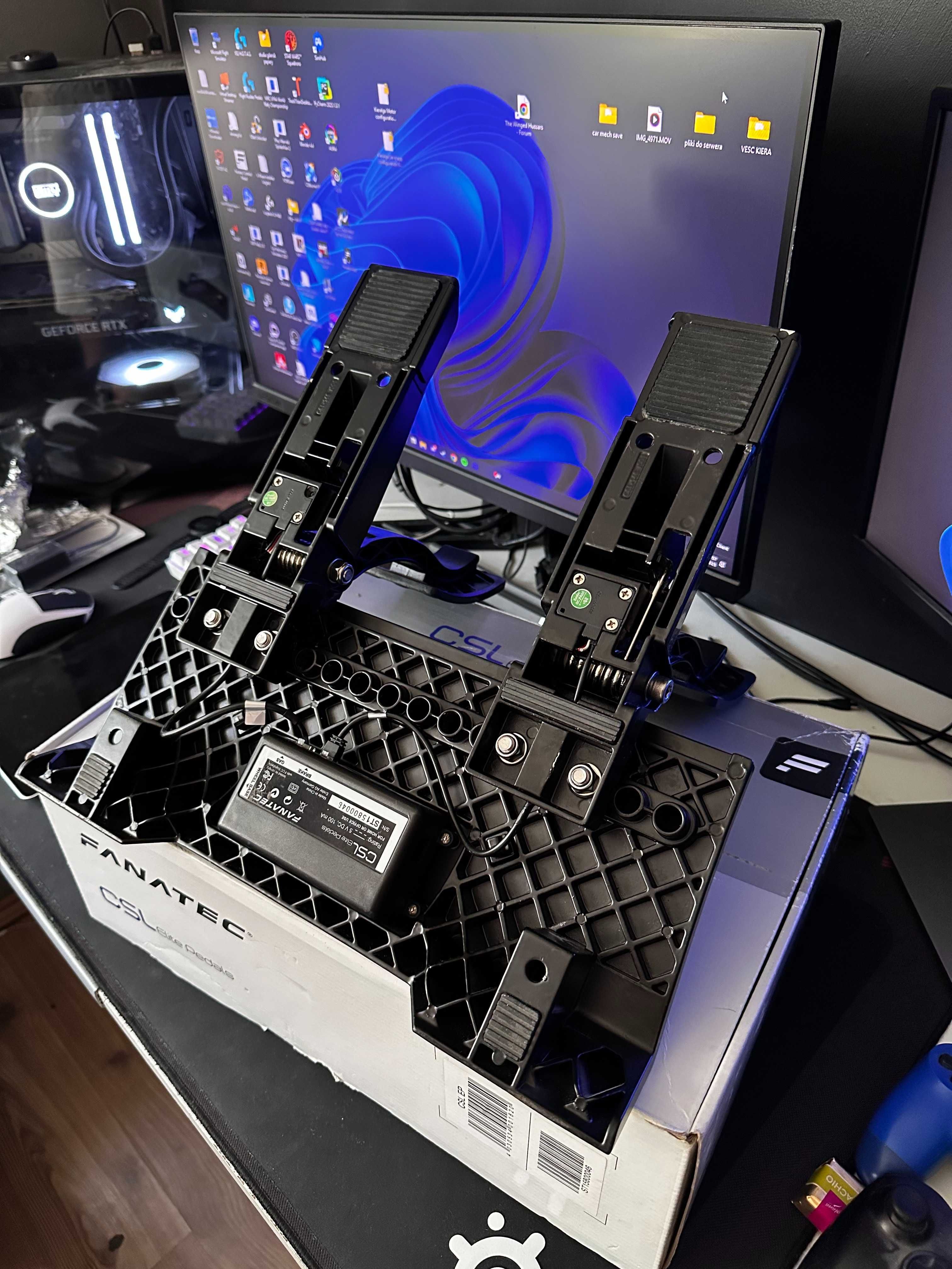 Pedały FANATEC CSL ELITE + Oryginalny Adapter USB Do Komputera