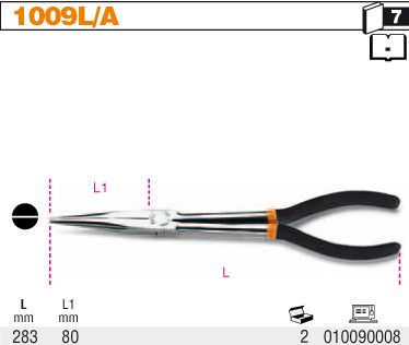 Szczypce półokrągłe długie BETA 1009L/A nowe profesjonalne