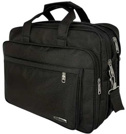 Torba na laptopa czarna 41/30/18/47 cm pogrubiony Oxford duża trwała