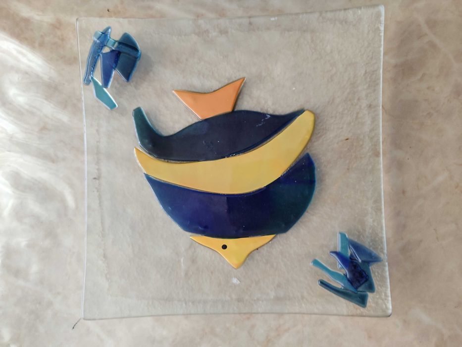 Conjunto de 4 pratos decorativos novos
