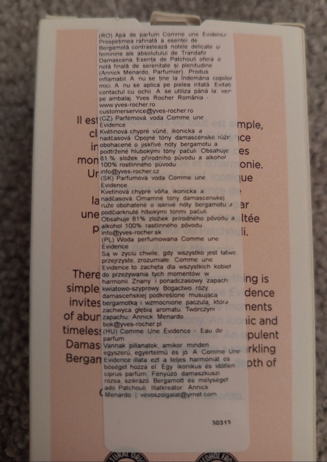 Woda perfumowana EVIDENCE 100ML