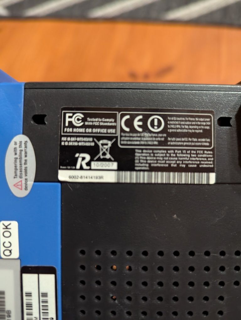 Маршрутизатор Linksys WRT54GL