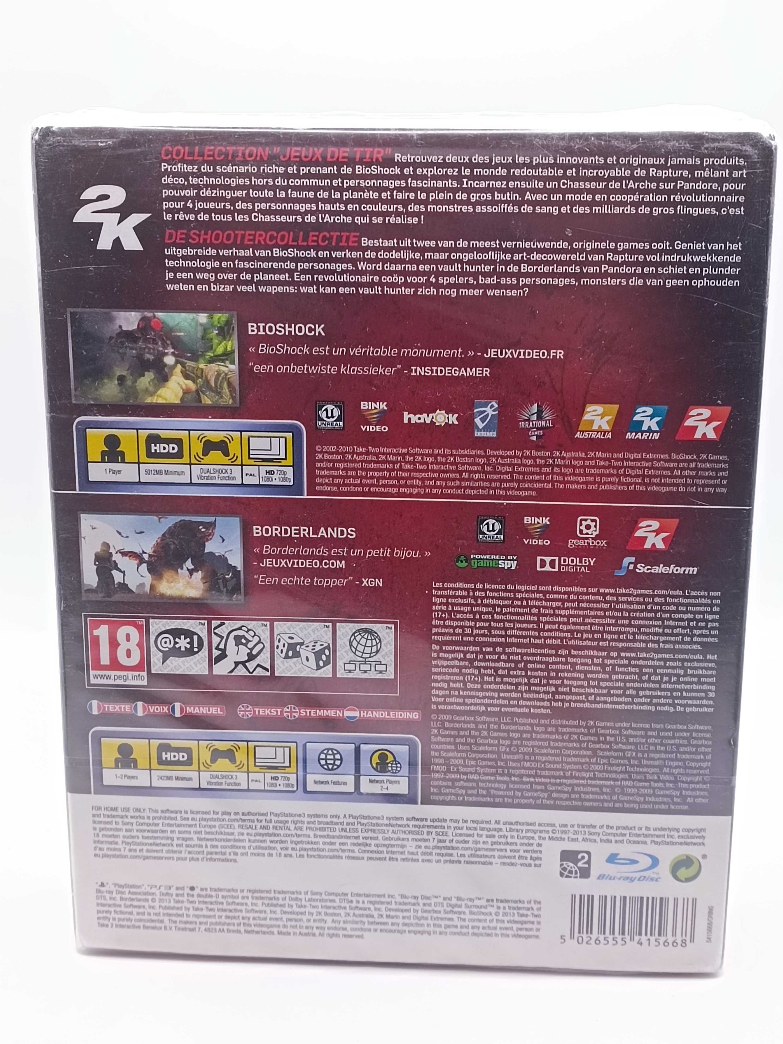 GRA Bioschock Bordelands The Shooter Collection NA PS3 300/04/25s