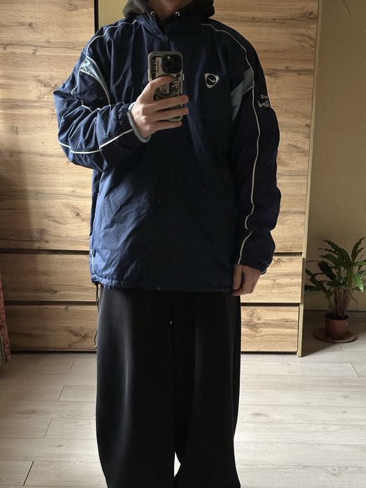 Вінтажна чоловіча куртка демісезонна зимова великий розмір Nike XXL