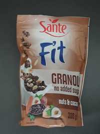 5 x Sante Granola Fit śniadanie 300g Orzechy Kakao Bez dodatku cukru