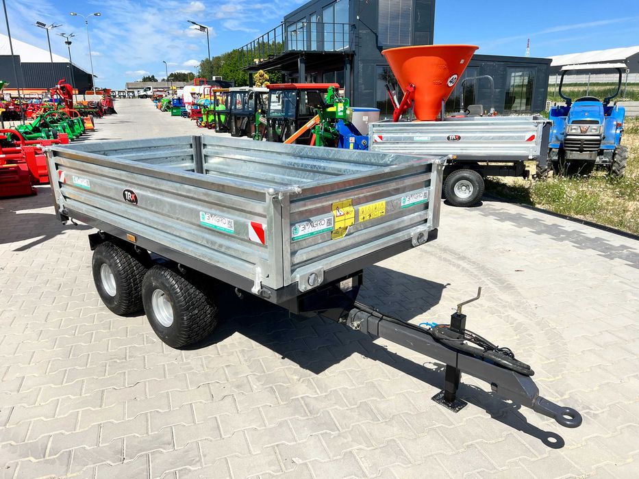 Przyczepka przyczepa 1.5 - 2T z Kiprem i oświetleniem TANdem -RATY--