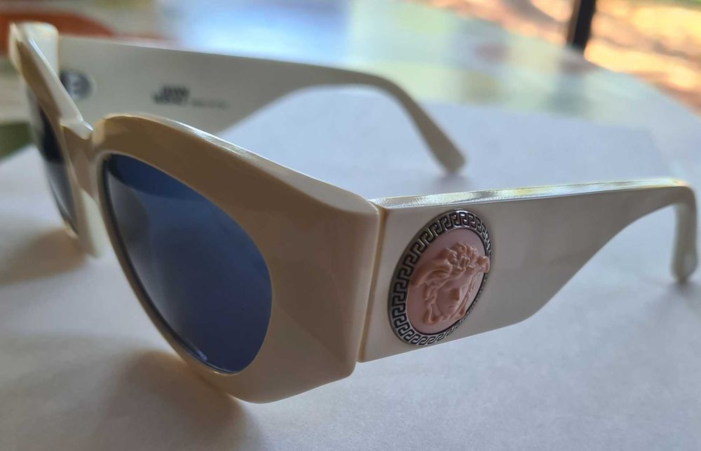 Okulary biale przeciwsloneczne GIANNI VERSACE