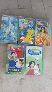 POKEMON. HEIDI. Hercules. Marco. Filmes Vhs Originais