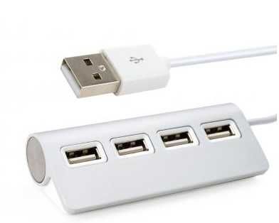 Концентратор Vinga USB 2.0 to 4*USB2.0 metal