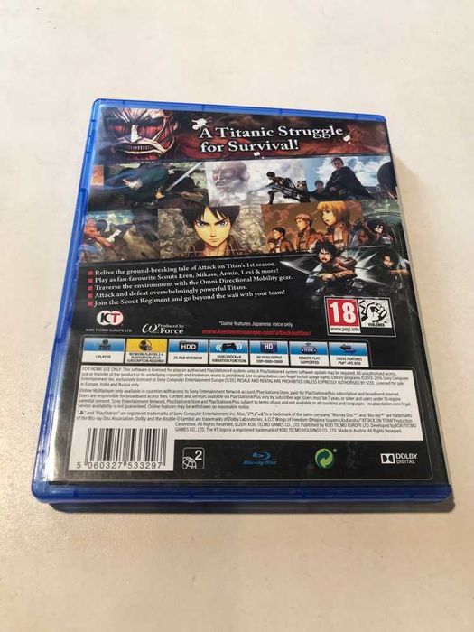AOT Attack On Titan Wings Of Freedom PS4 Sklep Irydium
