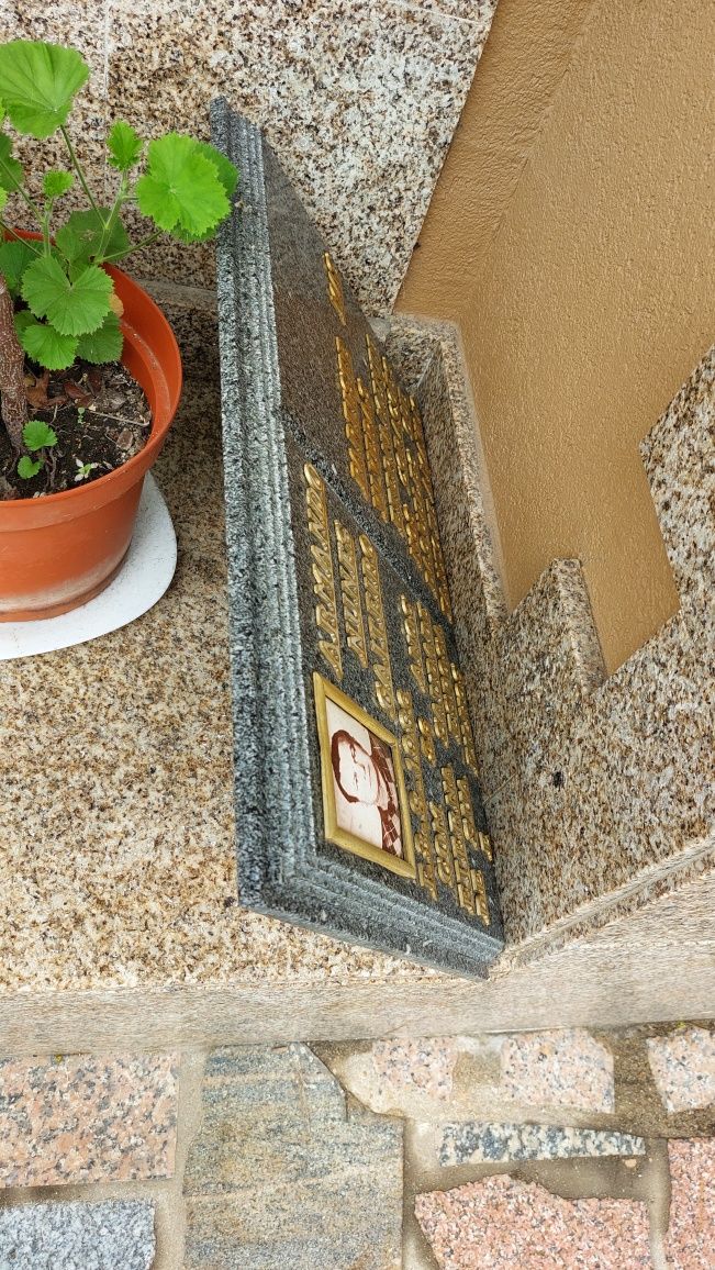 Placa mármore para cemitério