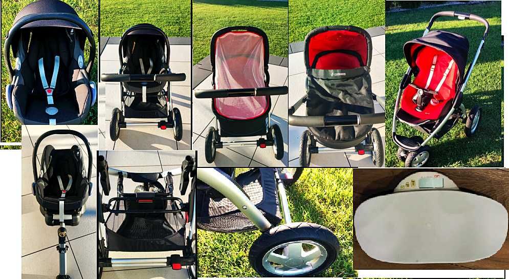 Wózek wielofunkcyjny Maxi Cosi Mura 3 w 1 z bazą Isofix + GRATIS!