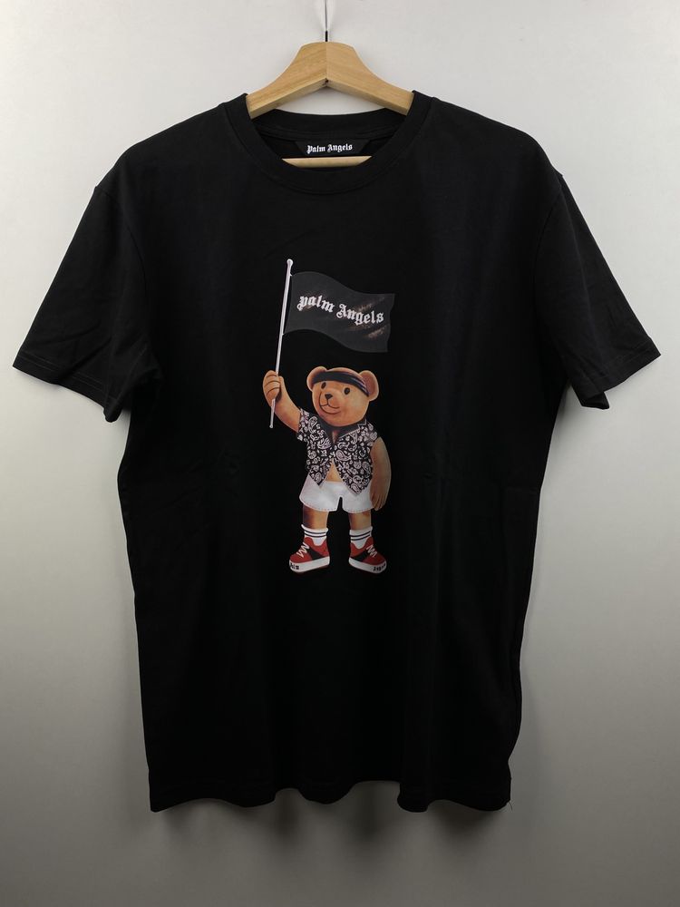Palm Angels Bear with Flag t-shirt tamanho M