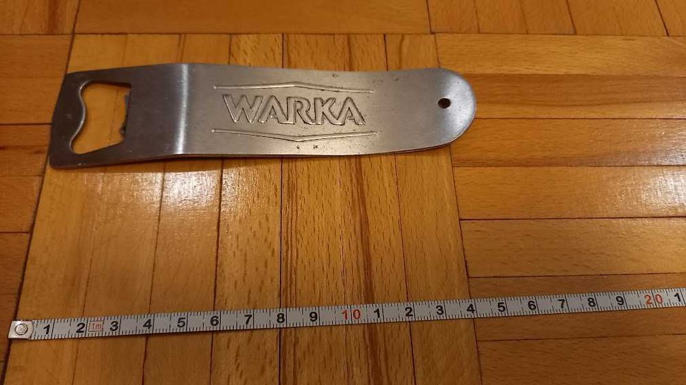 Metalowy otwieracz do butelek Warka