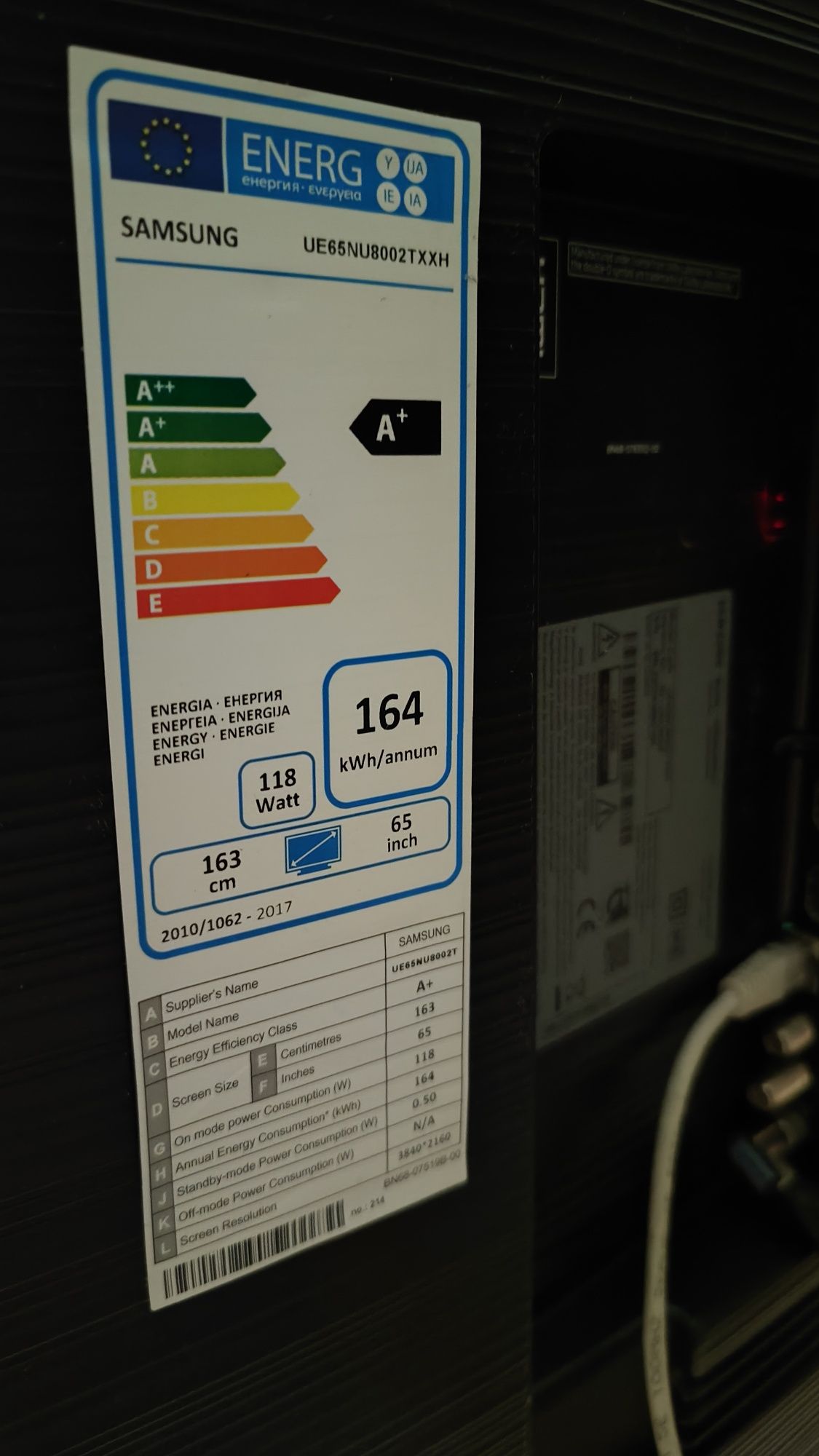 Smart TV LED Samsung 65 cali UE65NU8002TXXH