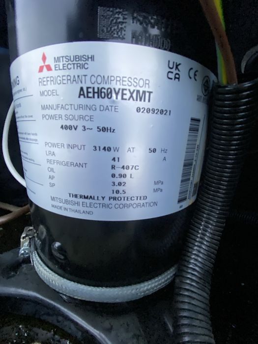 Pompa ciepła sprężarka Pompy ciepła Mitsubishi 10,5kw