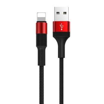 Kabel BX21 Outstanding - USB na Lightning - 2,4A 1 metr czerwony