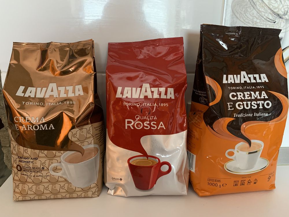 Кофе зерновой и молотый Lavazza ORO, Tierra, Rossa…