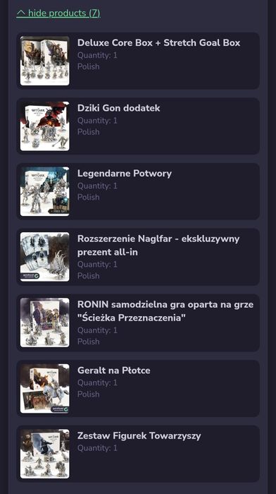 Wiedźmin: Ścieżka Przeznaczenia All - Miniatures - In + Geralt Płotka