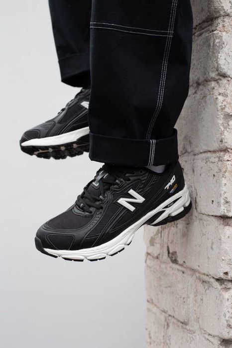 Чоловічі кросівки термо New Balance 740 Black White cordura