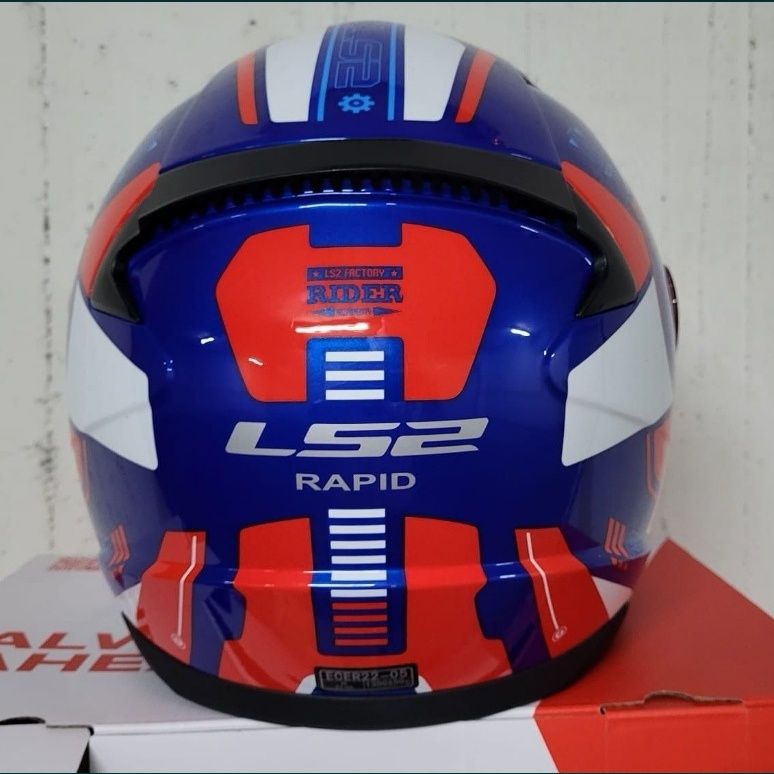 Capacete LS2 FF353 Stratus Rapid White / Red ( L )( NOVO )