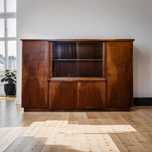 Unikatowa poniemiecka szafa kredens Art Déco Bauhaus z litego drewna