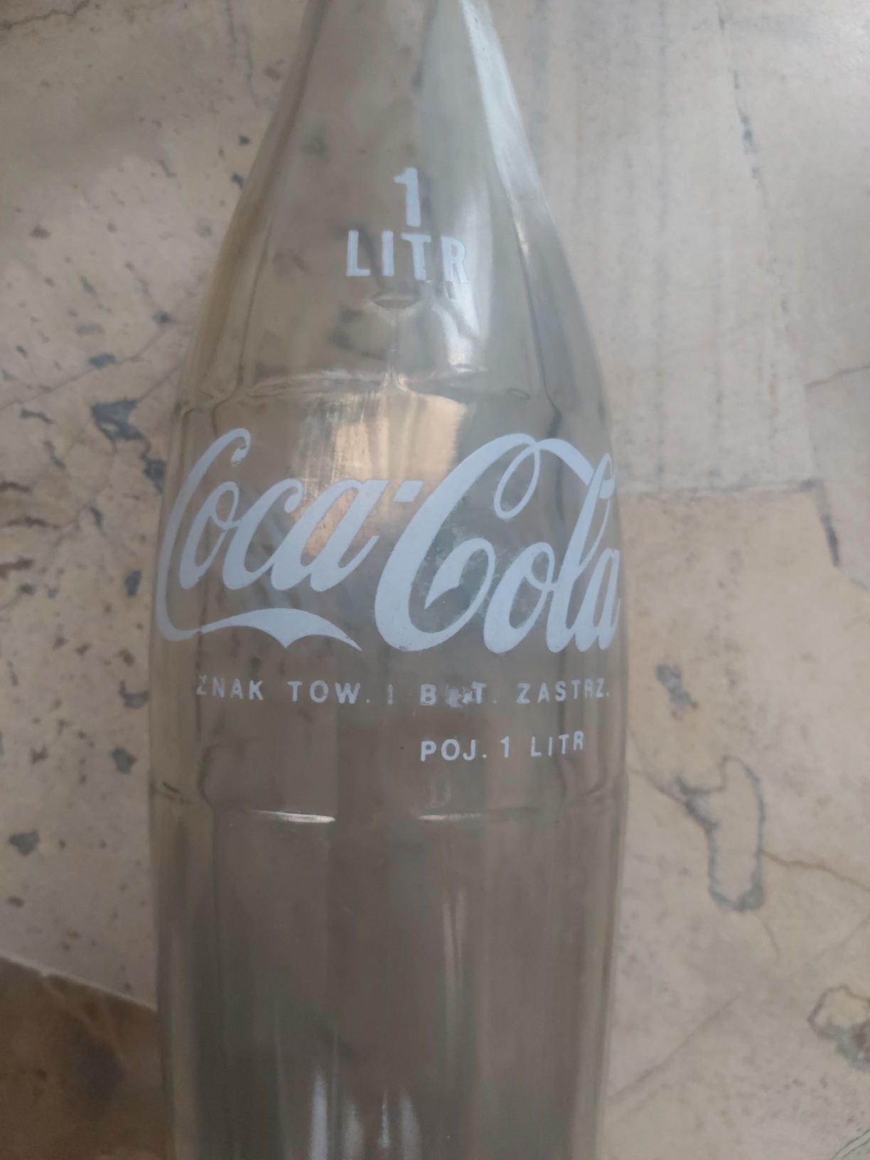 Butelka szklana coco cola 1 l vintage zabytkowa