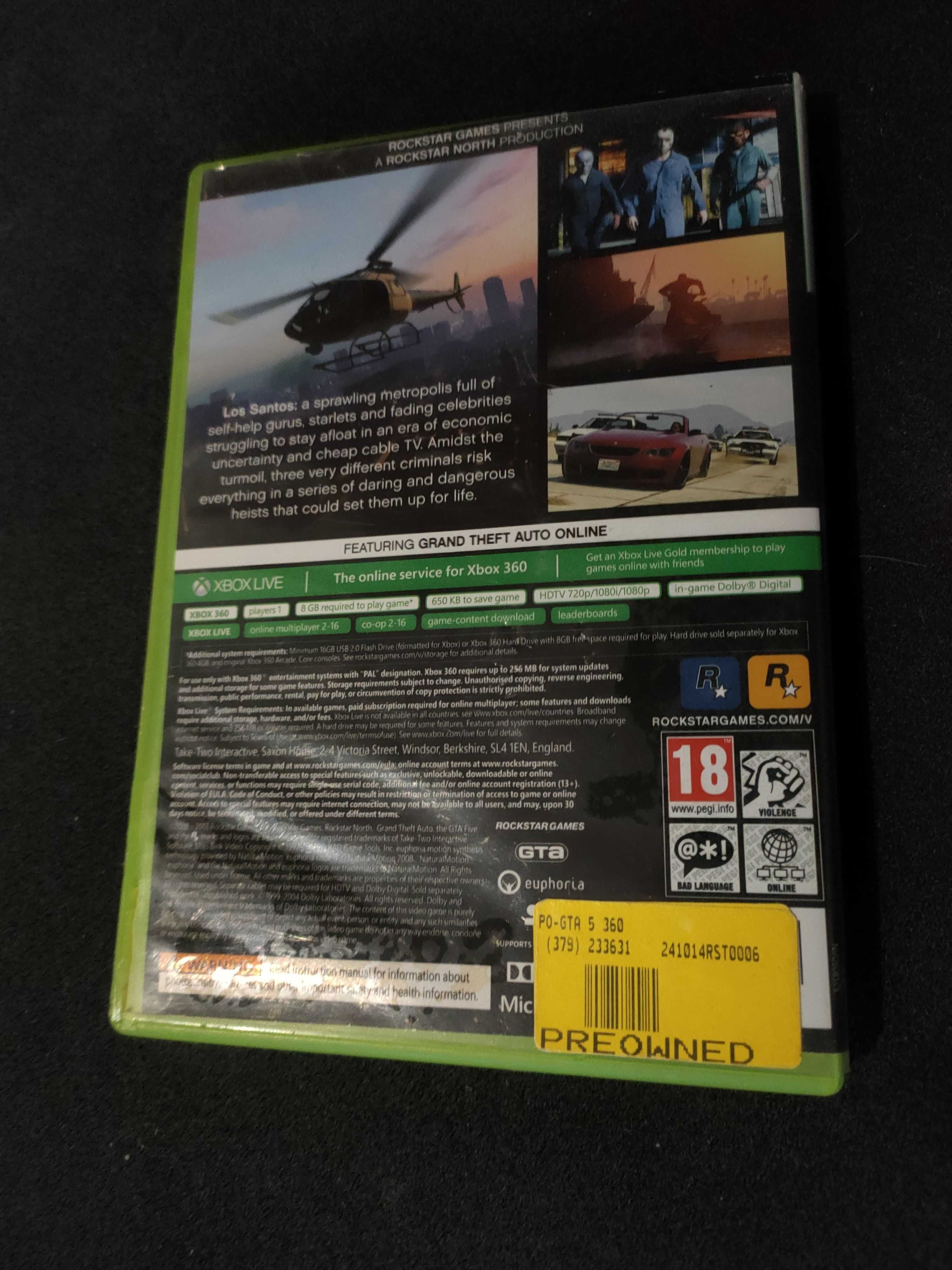 Grand theft Auto 5 X-Box 360