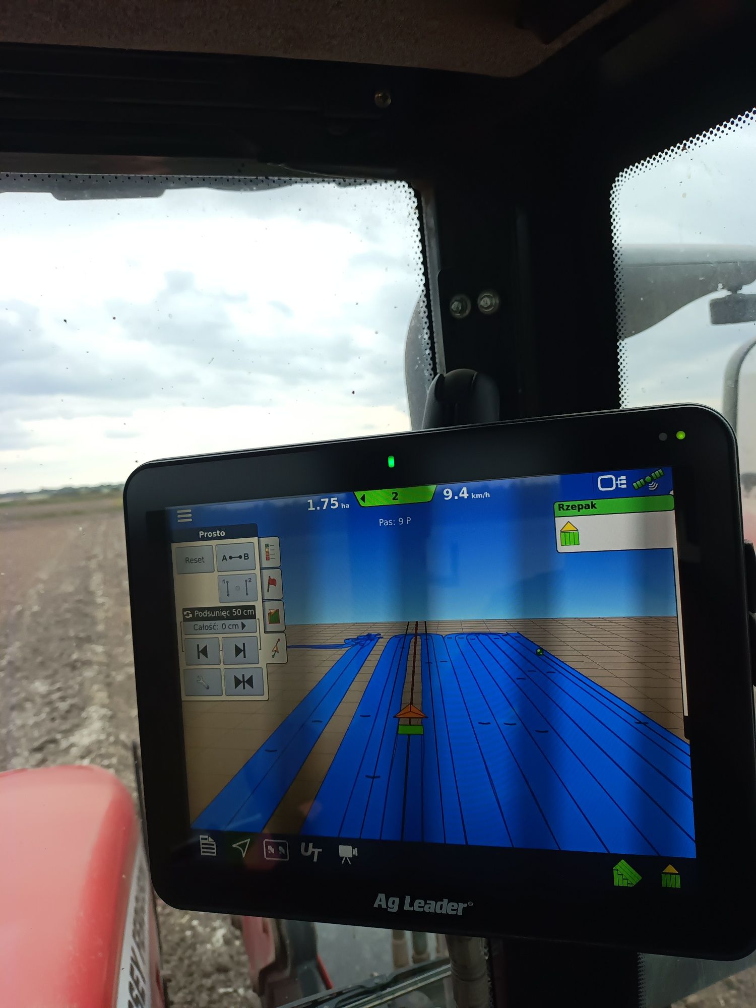 Nawigacja rolnicza AG leader, panel Incommand 1200, antena gps 6000
