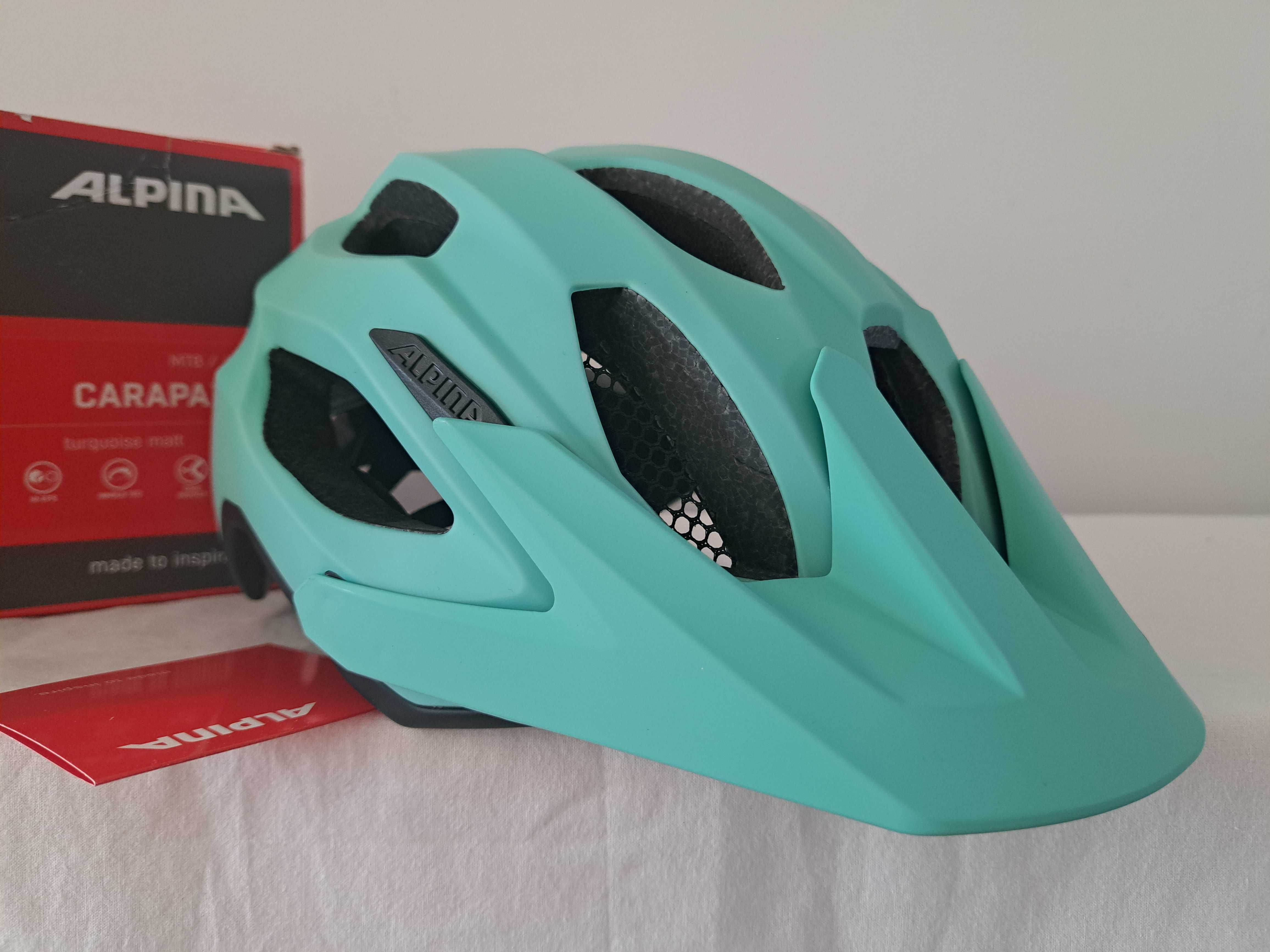 Kask rowerowy Alpina Carapax 2.0 Turquoise Matt M 52-57cm