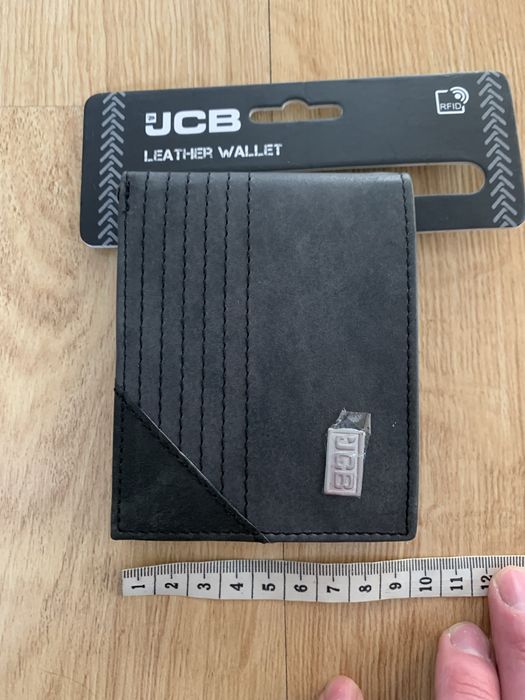JCB skorzany portfel z ochrona kart