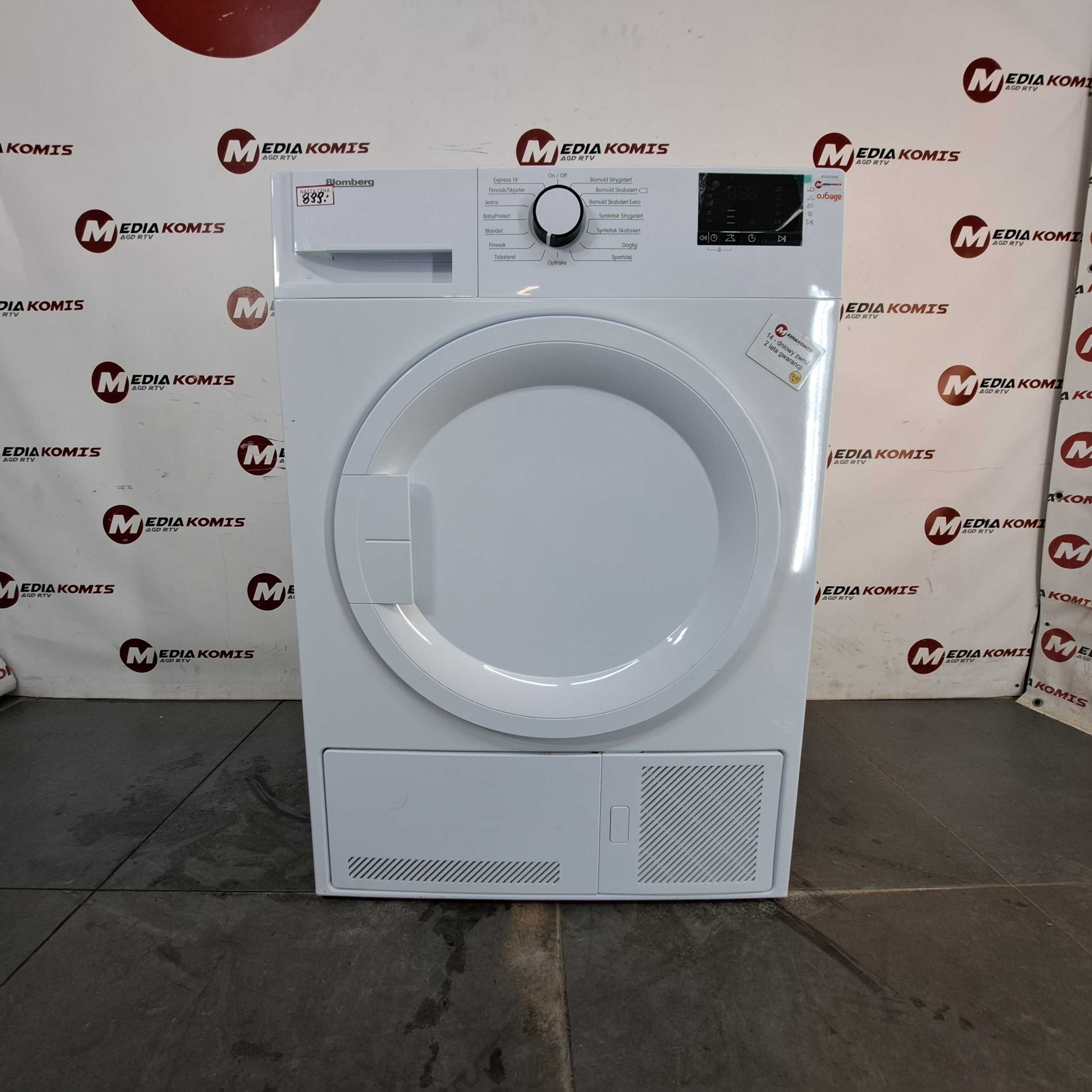 Suszarka Blomberg BTGX370W2 (2 lata gwar) Klasa B / 7 kg/65 dB/56,8 gł