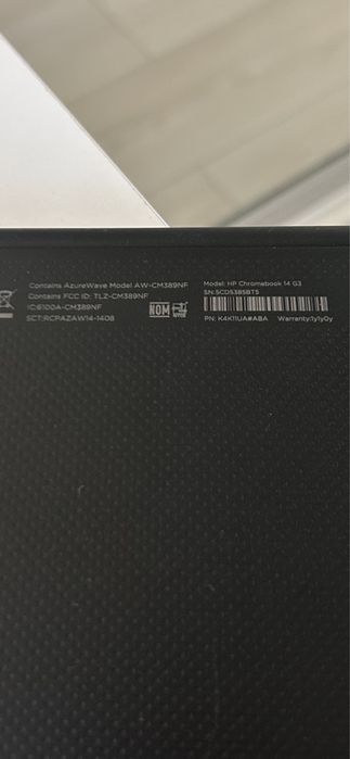 HP Chromebook 14 G3