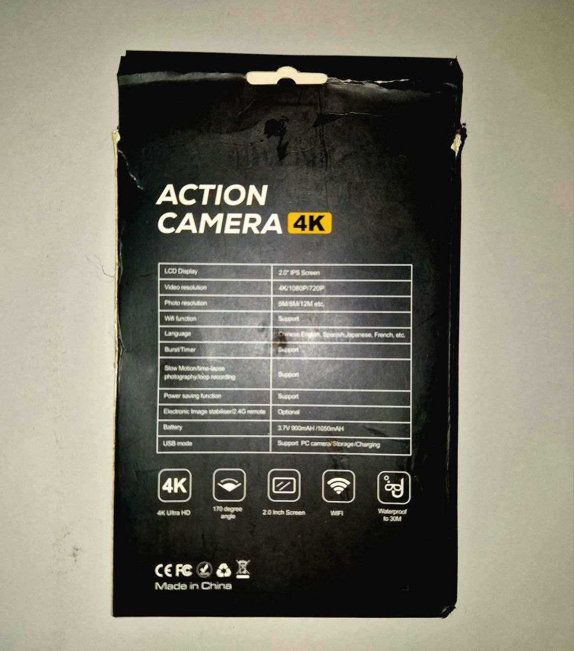 Екшн-камера Action Camera Ultra HD 4K6OFPS Ultra High Definition WiFi