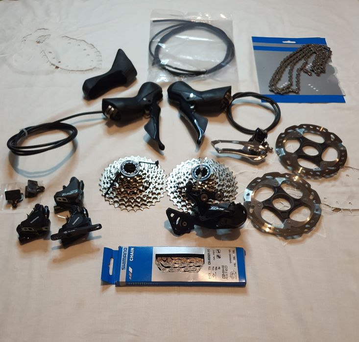 Grupa Shimano 105 R7020 hydrauliczne 2*11 STAN BARDZO DOBRY!