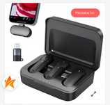 Mikrofony bezprzewodowe krawatowe Medialove K83 + powerbank
