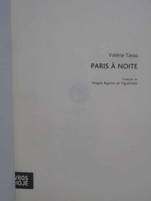 Paris à Noite de Valérie Tasso - 1ª Edição