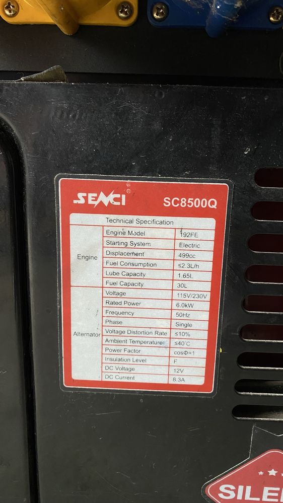 Генератор SENCI SC8500Q