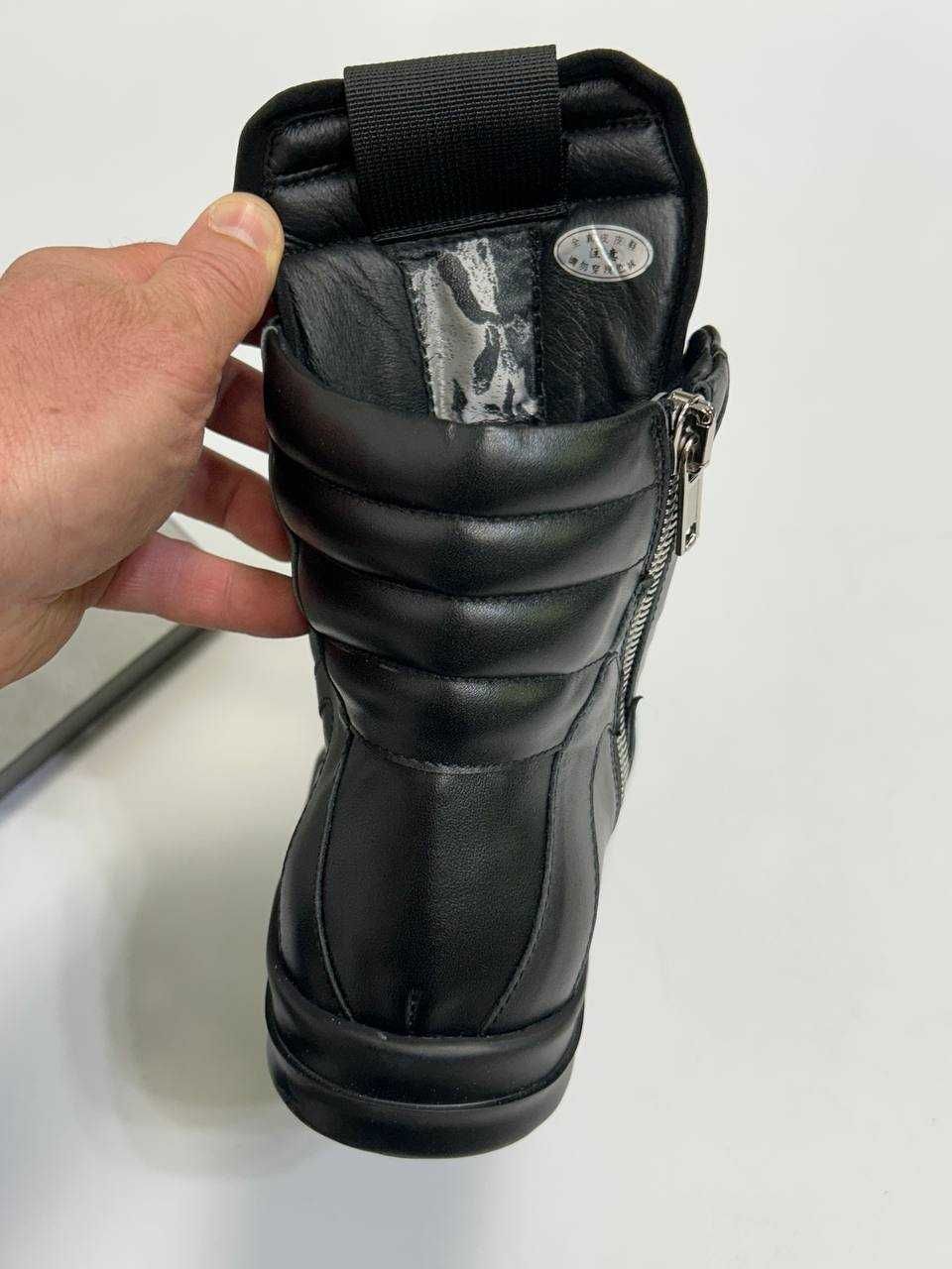 Rick Owens GEOBASKET кеды черные кросівки чорні кеди кроссовки 43 42