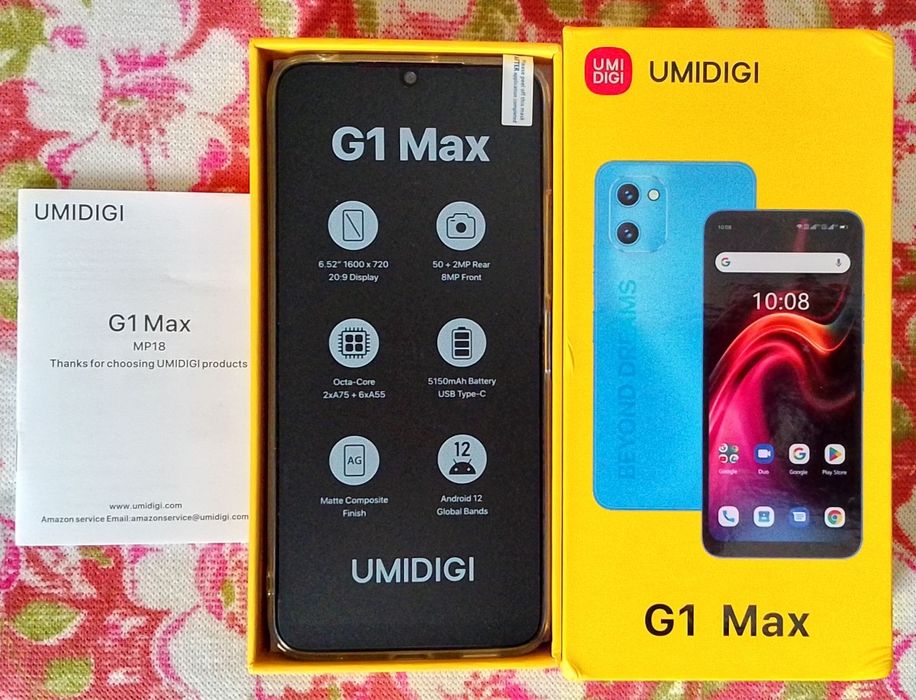 Смартфон Umidigi G1 Max 6/128Gb Galaxy Blue