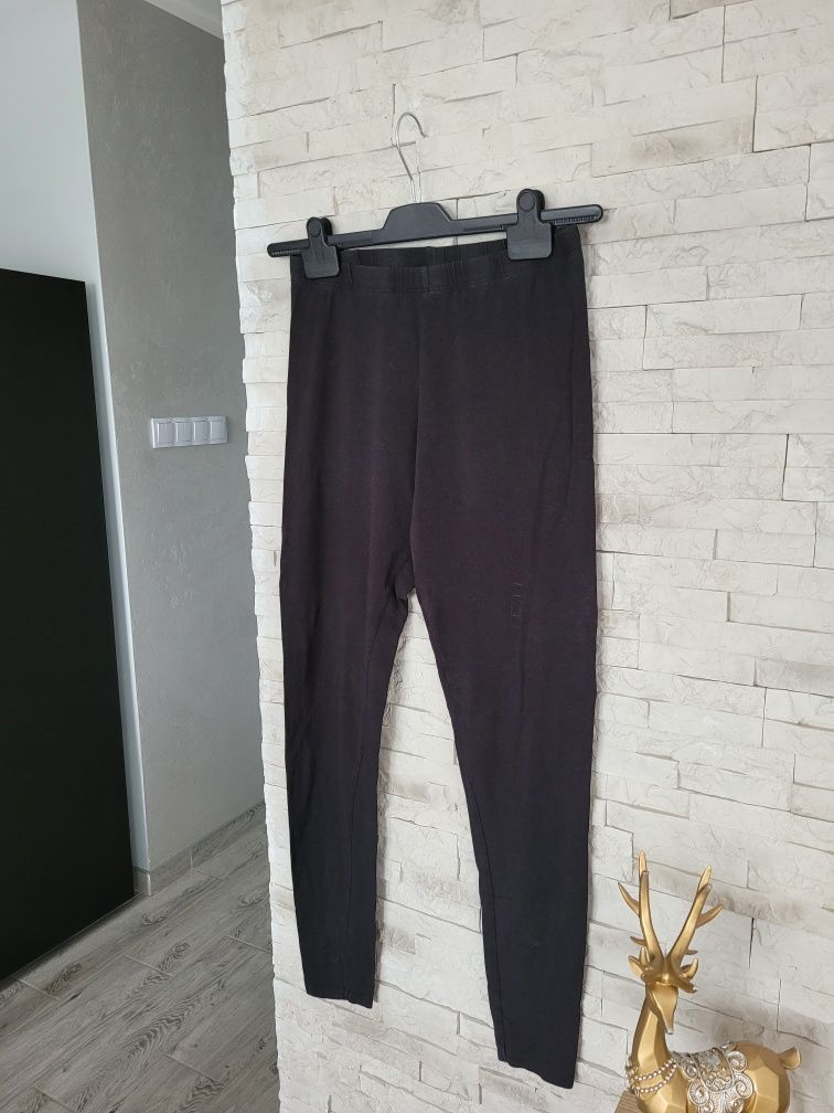 Czarne damskie legginsy wysoki stan rurki Pepco L/XL bawełna