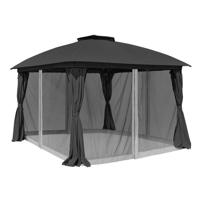 NOWY pawilon ogrodowy Z MOSKITIERĄ - 3,3 x 3,3 m