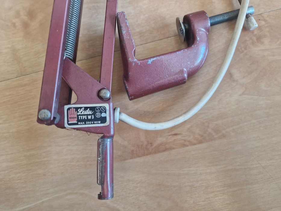 lata 70 Szwedzka lampa retro Architekta E27 60W biurkowa LEDU Type W 3