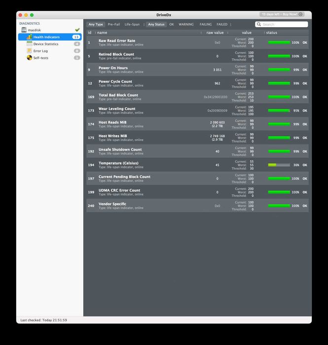 Oryginalny dysk SSD Apple 512 GB, mało używany