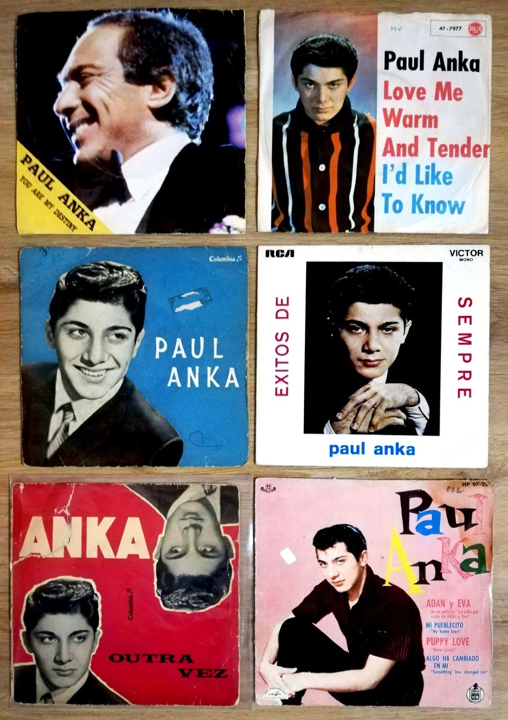 Paul Anka (10 discos de vinil de 7")