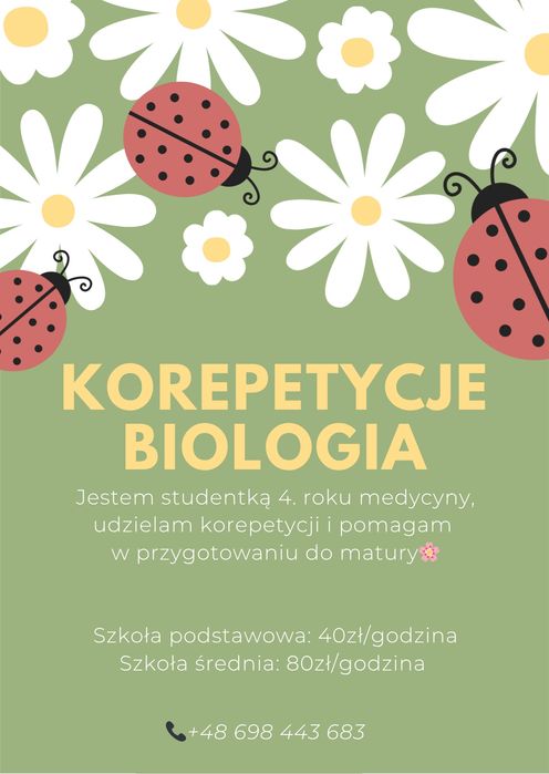 Korepetycje Biologia